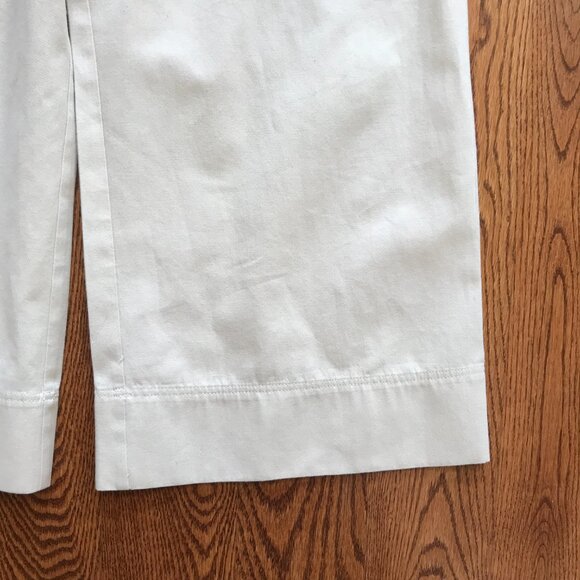 G Label by Goop Huntington Utility Jumpsuit Womens 0 Cream Cotton Linen Wide Leg - Picture 10 of 15